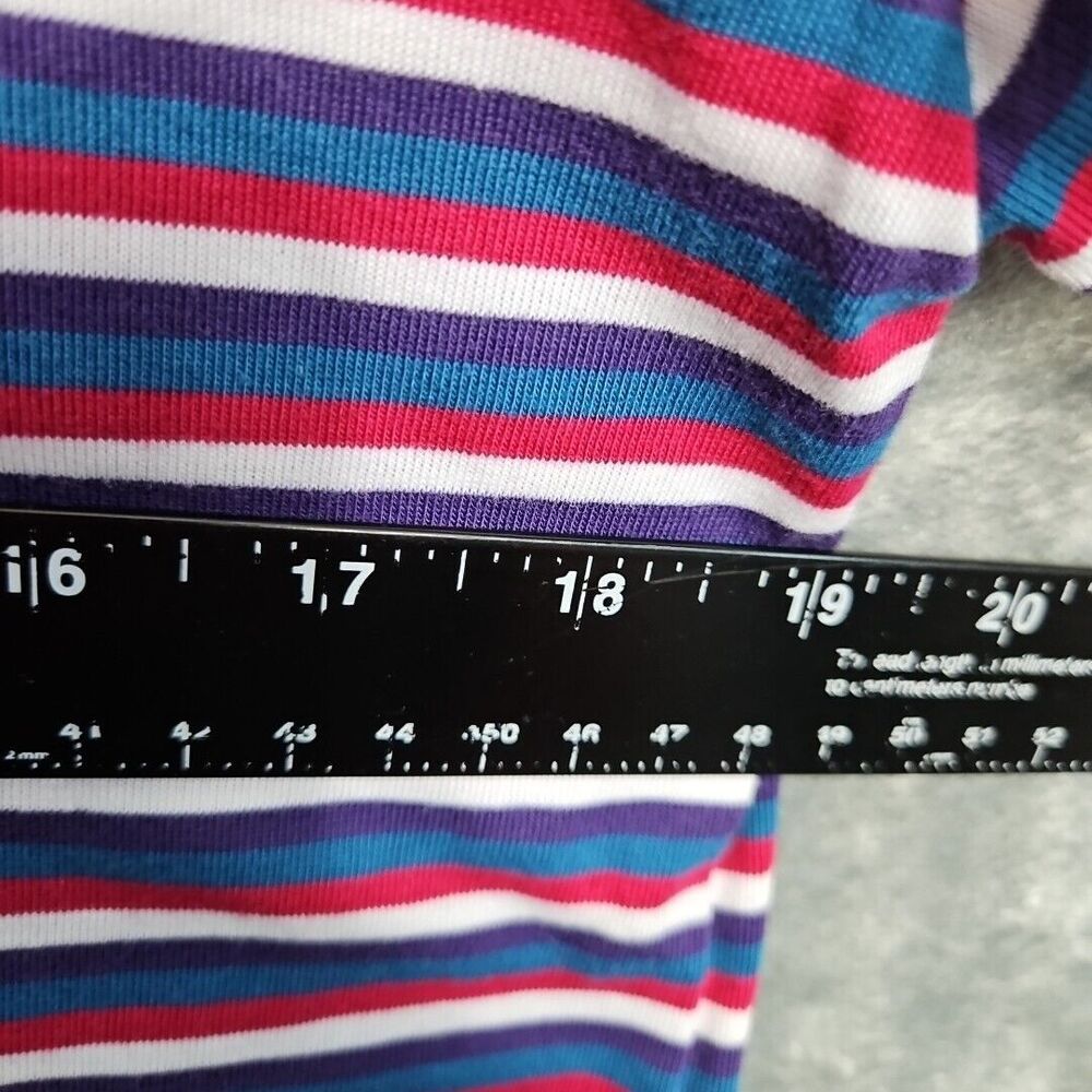 Basic Editions Women's Sz Small Stripe Top red blue white - Picture 5 of 8